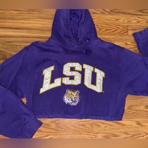 Cropped LSU Hoodie